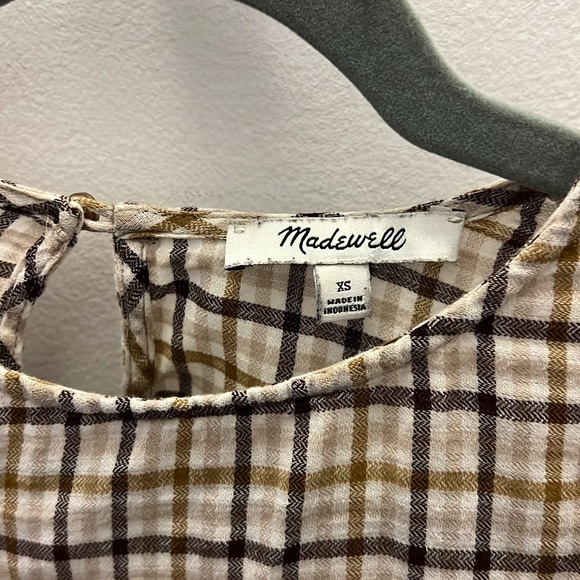 Plaid Madewell blouse - Picture 3 of 4